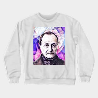 Auguste Comte Pink Portrait | Auguste Comte Artwork 8 Crewneck Sweatshirt